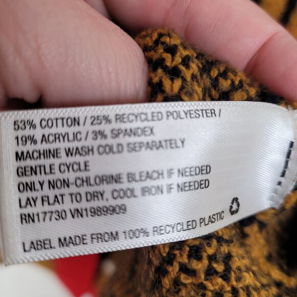 Future Collective Kahlana Barfield Brown leopard print cardigan Size XS Maximal - Picture 7 of 7